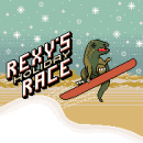 Rexy's Holiday Race for COACH. Ilustração tradicional, Motion Graphics, Animação, Design de personagens, Tipografia, Animação de personagens, e Videogames projeto de Jude Buffum - 07.12.2019