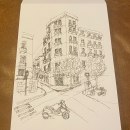 My project for course: Architectural Sketching for Urban Illustrations. Design, Traditional illustration, Sketching, Architectural Illustration, and Sketchbook project by Fabio Dionigi - 11.09.2022