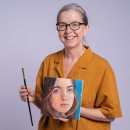 My project for course: Portrait Painting with Oil: Explore Light and Shade. Artes plásticas, Pintura, Ilustração de retrato, e Pintura a óleo projeto de Jane French - 09.11.2022