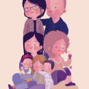 La familia de Carolina. Un proyecto de Ilustración de Anna Méndez - 11.11.2022