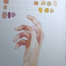 My project for course: Illustration of Hands with Expressive Watercolors. Pintura, Pintura em aquarela, e Desenho anatômico projeto de Natalia Grisales - 14.11.2022