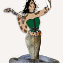 Serpent Queen based on The Resurrectionist by Eric Hudspeth (19th Century) Ein Projekt aus dem Bereich Design, Traditionelle Illustration und Design von Garderoben von Jasmine Slater - 14.11.2022