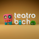 Logotipo 3D para Teatro Bicho. Design, 3D, Br e ing e Identidade projeto de eFe Muñoz - 15.11.2022