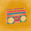 Geometric Illustration - Boombox. Design, Traditional illustration, and Editorial Design project by Hilma Sassa - 11.19.2022