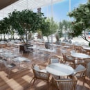 restaurante barcelona. 3D, Interior Design, and 3D Modeling project by joaquin primo sanchez - 11.21.2022