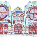 My project for course: Expressive Architectural Sketching with Colored Markers. Esboçado, Desenho, Ilustração arquitetônica, Sketchbook e Ilustração com tinta projeto de Ana Saúde - 26.11.2022