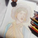Mi proyecto del curso: Dibujo de retratos llamativos con lápices de colores. Desenho, Desenho de retrato, Sketchbook, e Desenho com lápis de cor projeto de noah colmenero fuentes - 27.11.2022