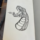 Traditional Snake-Head. Un proyecto de Ilustración tradicional, Diseño de tatuajes e Ilustración con tinta de gas denver - 26.11.2022