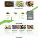 Website for a restaurant specializing exclusively in salads "SALADO". Un proyecto de Diseño, UX / UI y Diseño Web de Tural - 29.11.2022