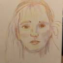 Mi proyecto del curso: Dibujo de retratos llamativos con lápices de colores. Drawing, Portrait Drawing, Sketchbook, and Colored Pencil Drawing project by Desirée Serna - 12.01.2022