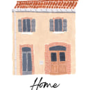 My home. Traditional illustration, Sketching, Creativit, Drawing, Watercolor Painting, Sketchbook, and Gouache Painting project by Aline Meryet - 12.04.2014