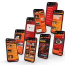 APP para Restaurante Comida Americana. UX / UI, Graphic Design, Logo Design, Stor, telling, Stor, and board project by Edelweiss Munerol - 08.30.2022