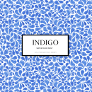 Indigo Pattern. Design, Traditional illustration, Pattern Design, Watercolor Painting, Printing, Artistic Drawing, Textile Illustration, Decorative Painting, Textile Printing, and Textile Design project by Luciana Quintanilha - 12.06.2022