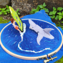 Mi proyecto del curso: Textile Toys: diseño y creación de personajes en tela "El Tiburón y Fisher". Un proyecto de Diseño de personajes, Diseño de juguetes, Costura y Diseño textil de Cathaysa Vico - 06.12.2022