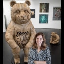 Teddy Bear. Instalações, 3D, Artesanato, Artes plásticas, e Escultura projeto de Laurence Vallières - 08.12.2022