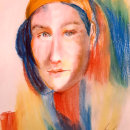 Mon projet du cours : Création de portraits expressifs avec des pastels secs. Un proyecto de Ilustración tradicional, Bellas Artes, Dibujo, Ilustración de retrato, Dibujo de Retrato y Dibujo artístico de Florence Derycke - 18.12.2022