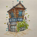 Architectural Sketching #7. Traditional illustration project by lukemandala - 12.21.2022