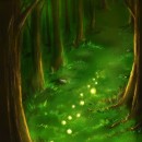My project for course: Atmospheric Scenes in Procreate: Paint with Color and Light_spirits of the forest. Traditional illustration, and Digital Illustration project by raffaellagesuele - 12.26.2022