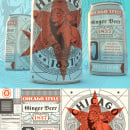 Chicago Ginger Beer Concept for Adobe. Un proyecto de Diseño, Ilustración tradicional y Packaging de Billy Baumann - 06.01.2023