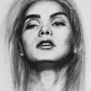 My project for course: Artistic Charcoal Portraiture: Creating Atmosphere. Traditional illustration, Fine Arts, Drawing, Portrait Illustration, Portrait Drawing, Realistic Drawing, and Artistic Drawing project by Alina - 01.07.2023