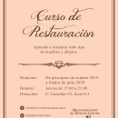 Cartel para curso de restauración. Design, Graphic Design, and Poster Design project by Inmaculada Bailac Cano - 09.18.2019