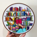 Reader. Embroider project by Coricrafts - 01.10.2023
