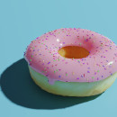 Donut principiante. Un proyecto de Modelado 3D de Elena Gonzalez Fernandez - 25.05.2021