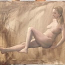 Figure Study 3. Un proyecto de Bellas Artes y Pintura de Aidan Barker-Hill - 12.01.2023
