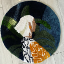 Mi proyecto del curso: Técnica tufting para la creación de alfombras. Un proyecto de Artesanía, Decoración de interiores, Tejido, DIY y Diseño textil de Roma Y. - 13.01.2023