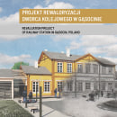 Revaluation project of railway station in Gąsocin, Poland. Un proyecto de Arquitectura de Adam Parzyszek - 14.01.2023