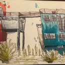 My project for course: Expressive Architectural Sketching with Colored Markers. Un proyecto de Bocetado, Dibujo, Ilustración arquitectónica, Sketchbook e Ilustración con tinta de Tim Fife - 17.01.2023