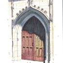A Church Door. Sketching project by Geoff Hughes - 01.19.2023