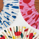 Hand painted hand fans/ abanicos pintados a mano. Een project van  Ontwerp, Traditionele illustratie, Ontwerp van accessoires, Craft y Mode van Iryna Marchuk - 19.01.2023