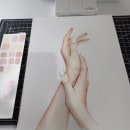 Meu projeto do curso: Ilustração de mãos expressivas em aquarela. Painting, Watercolor Painting, and Figure Drawing project by Edi Assis - 01.28.2023