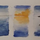 Mój projekt z kursu: Malowanie morskich pejzaży akwarelami. Pintura, Pintura em aquarela e Ilustração naturalista projeto de danka197 - 30.01.2023