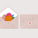 Projeto de cnvite de casamento com envelope artesanal. Un proyecto de Diseño, Ilustración tradicional y Diseño de papelería				 de Aline Karpinski - 30.01.2023