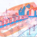 urban colours. Traditional illustration project by Duygu Sensoz - 02.04.2023