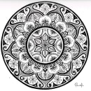 Mi proyecto del curso: El arte de dibujar mandalas: crea patrones geométricos. Un proyecto de Dibujo e Ilustración con tinta de Ana Daniela Leyva - 05.02.2023