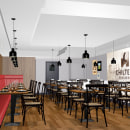 Chiltern Brasserie - Design concept. Un proyecto de Diseño gráfico, Arquitectura interior y Diseño de interiores de Jonathan Bell - 08.02.2023