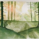 Il mio progetto del corso: Paesaggi incantevoli ad acquerello: dipingi con la luce. Painting, and Watercolor Painting project by Monica Primosi - 02.10.2023