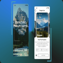 Explore Mountains. Un proyecto de Diseño, UX / UI y Diseño Web de Dardan Fana - 10.01.2022