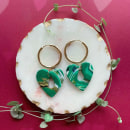 My project for course: Polymer Clay Earrings: Make Marbled Accessories. Accessor, Design, Arts, Crafts, Fashion, Jewelr, Design, Fashion Design, and DIY project by Ochre Handmade - 02.12.2023
