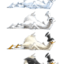 Giant Duck Crash Landing. Ilustração tradicional, e Design de personagens projeto de Florian Satzinger - 16.02.2023