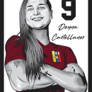Seleccion Venezolana de futbol femenino . Un projet de Illustration traditionnelle, Design graphique, Illustration de portrait , et Dessin numérique de Starlin Ochoa Cortesia - 27.12.2022