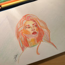 Meu projeto do curso: Desenho de retratos vibrantes com lápis de cor. Un progetto di Disegno, Disegno di ritratti, Sketchbook e Disegno con matite colorate di Juli Losi - 16.02.2023
