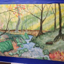 My project for course: Dreamy Watercolor Landscapes: Paint with Light. Un progetto di Pittura e Pittura ad acquerello di Robert Miller - 19.02.2023