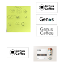 Genus Coffee. Un proyecto de Diseño, Publicidad, Br, ing e Identidad, Diseño gráfico, Diseño de logotipos y Fotografía publicitaria de Pablo Serrano - 18.02.2023