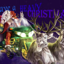 Metal Claus Christmas. Un progetto di Illustrazione tradizionale, Disegno e Disegno artistico di Deborah Bressi - 23.12.2022