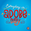 Lettering Adobe Day. Design, Traditional illustration, and Lettering project by Gabi Ferraz - 02.23.2023