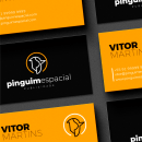 Pinguim Espacial: Meu Projeto do Curso. Un proyecto de Diseño, Br, ing e Identidad, Diseño gráfico y Diseño de logotipos de Vitor Martins - 23.02.2023
